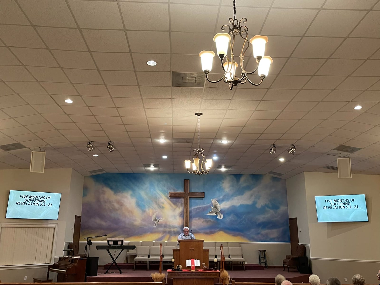 Congregation during worship at Sugarloaf Church